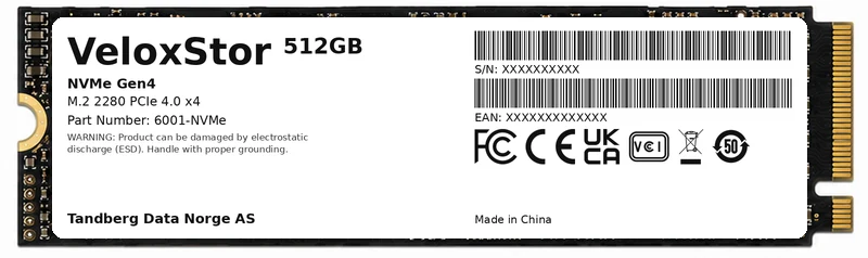 VeloxStor NVMe 512GB