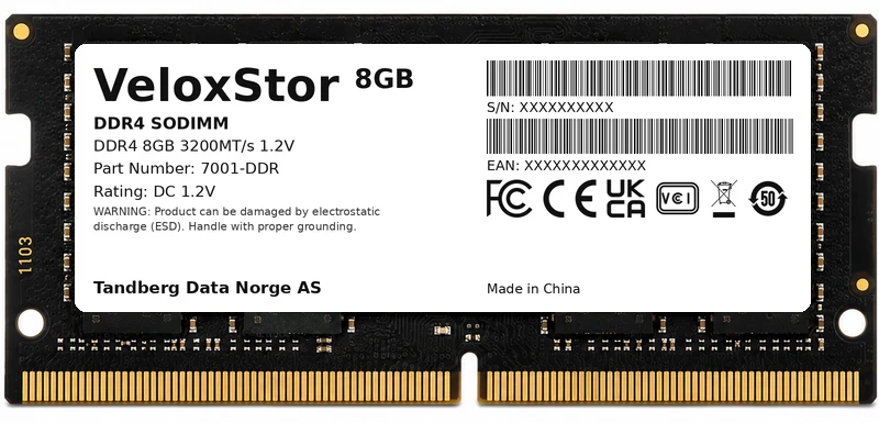 VeloxStor DDR4 SODIMM module