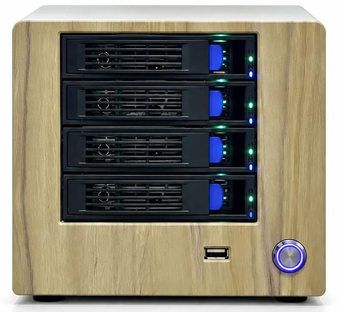 VeloxStor NAS disk slot model